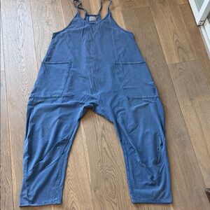 Free People Movement Blue Harem Jumpsuit | XS | Slouchy One Piece